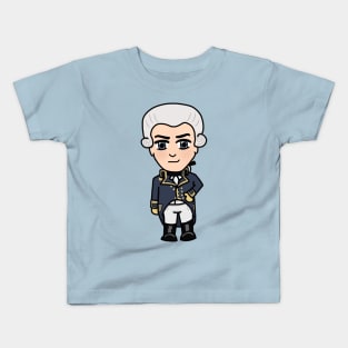 Chibi Marquis de la Fayette (Large Design) Kids T-Shirt